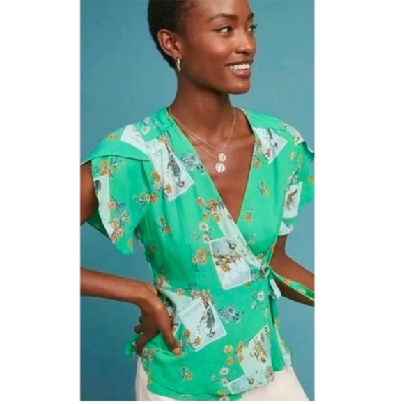 Anthropologie Tops - Meadow Rue by Anthropologie Bon Voyage kimono wrap top